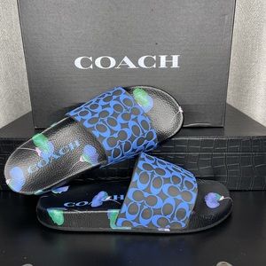 COPY - Udele Floral Logo Sport Pool Slides